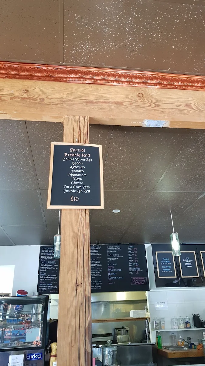 Menu, Tooborac Café and Post