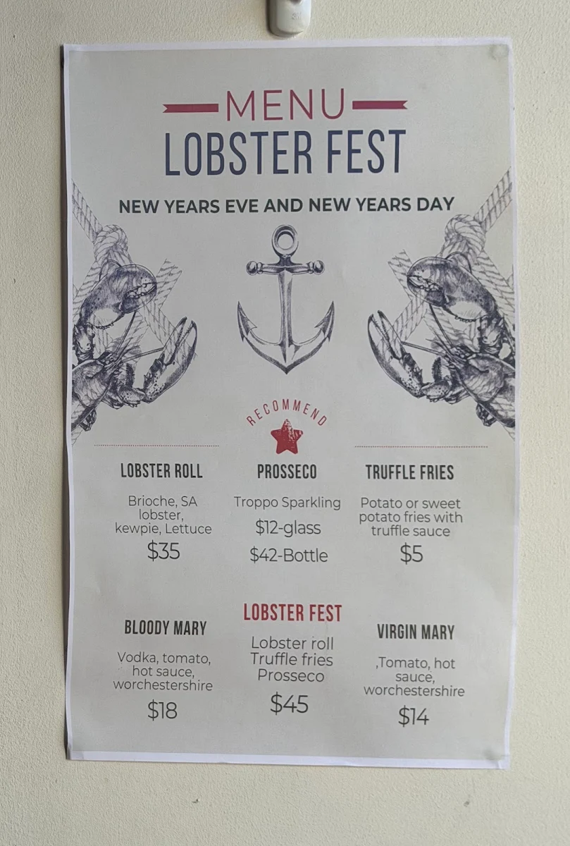 Menu, The Banksia Tree Cafe and Restaurant