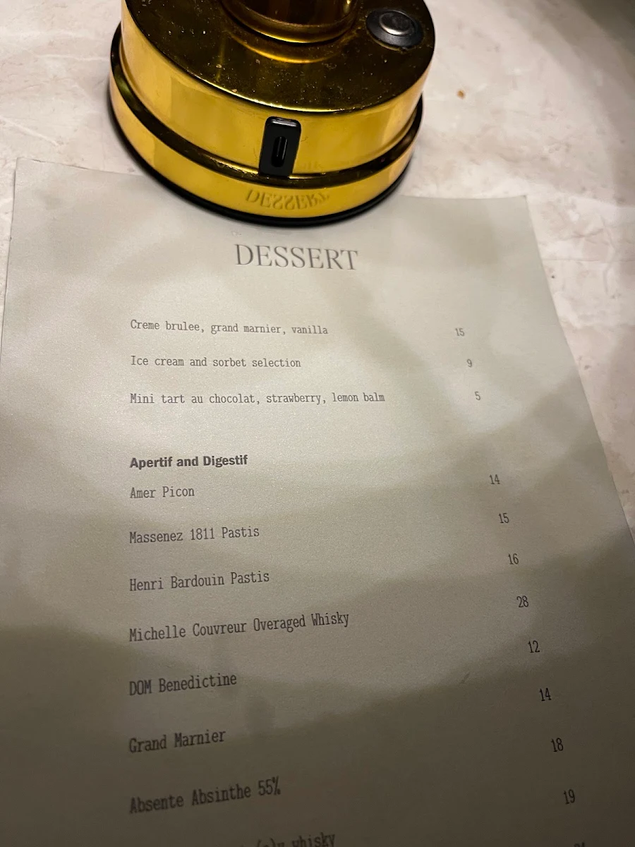 Menu, South City Wine Bar & Bistro