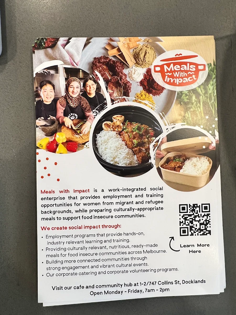 Menu, Meals with Impact