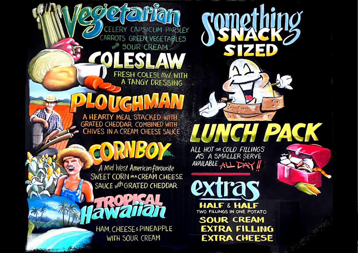 Menu, The House Of Spuds