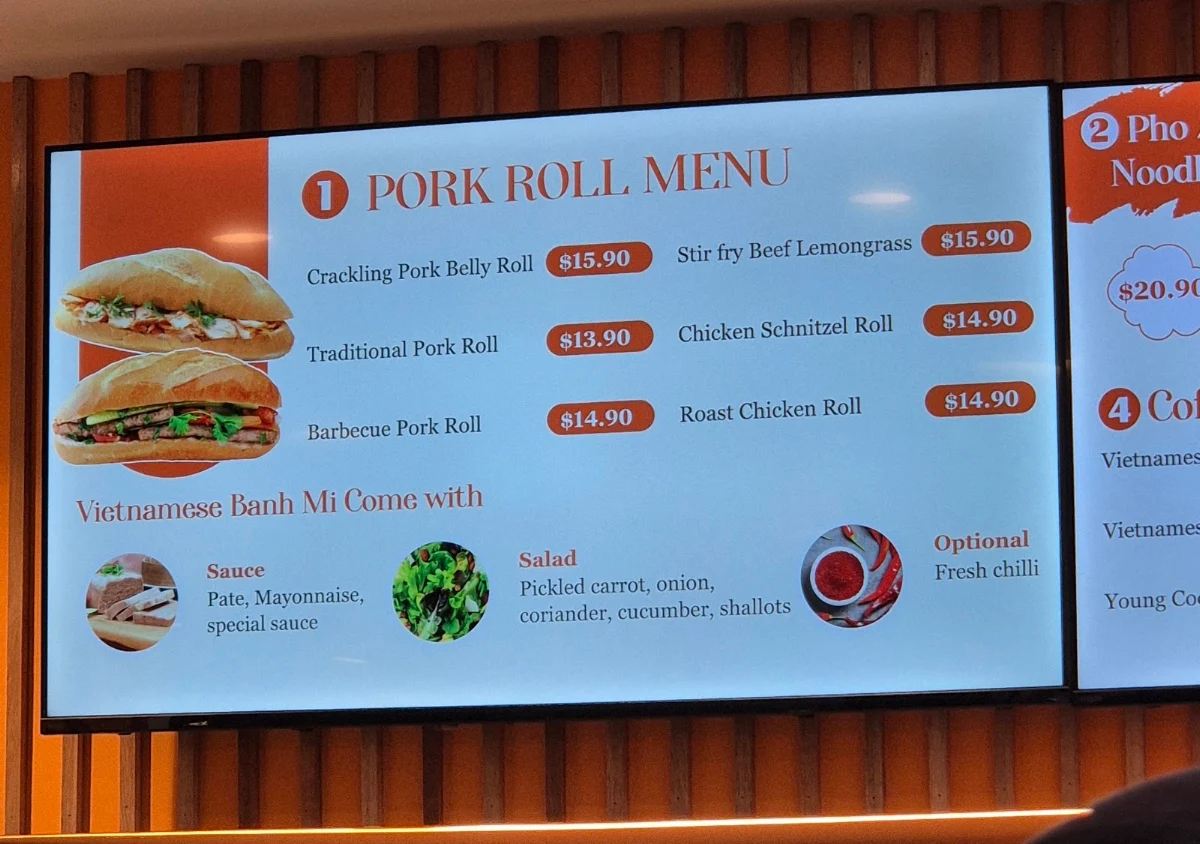 Menu, Banh Mi 88