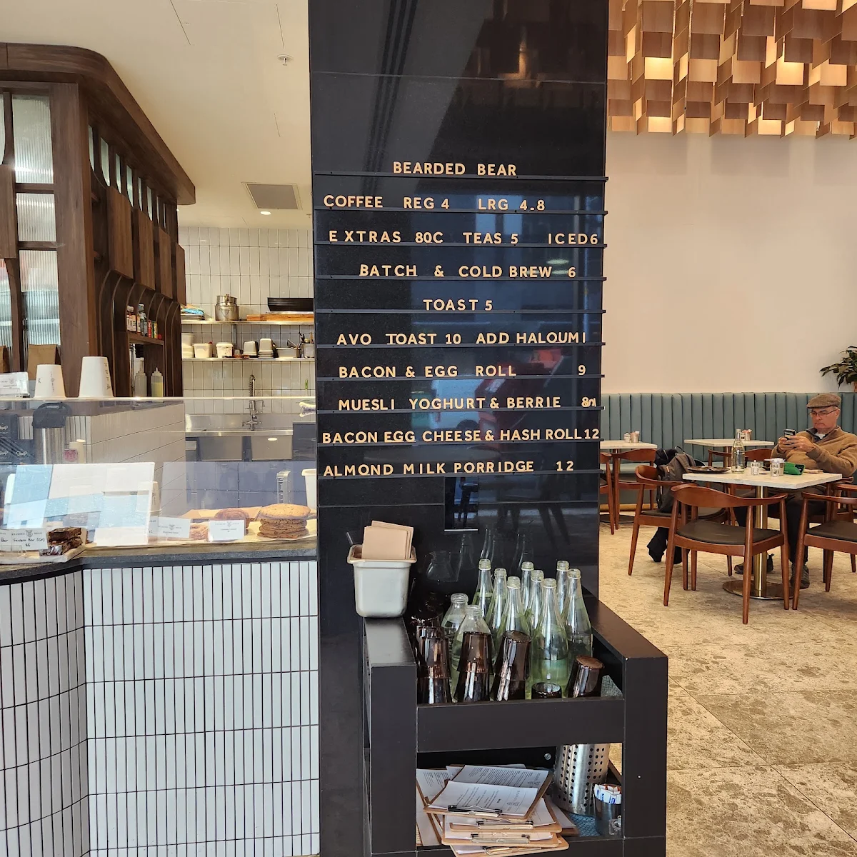 Menu, Bearded Bear Cafe