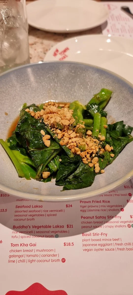 Menu, New Town Thai, West HQ