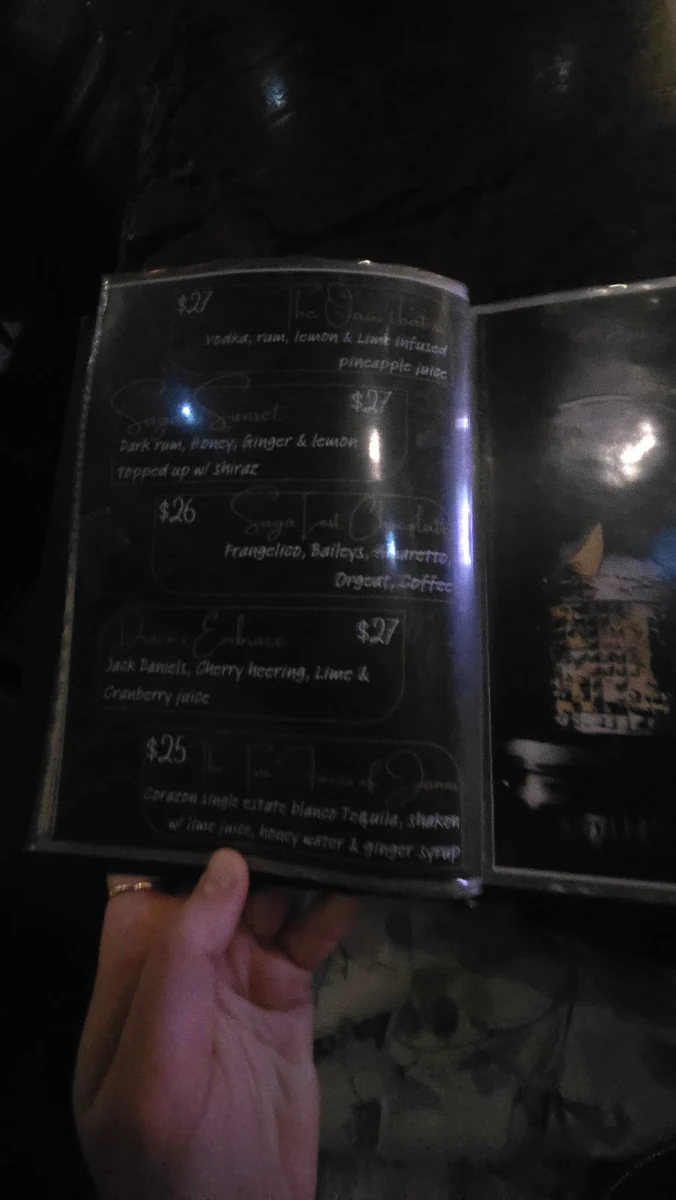 Menu, Saga Bar