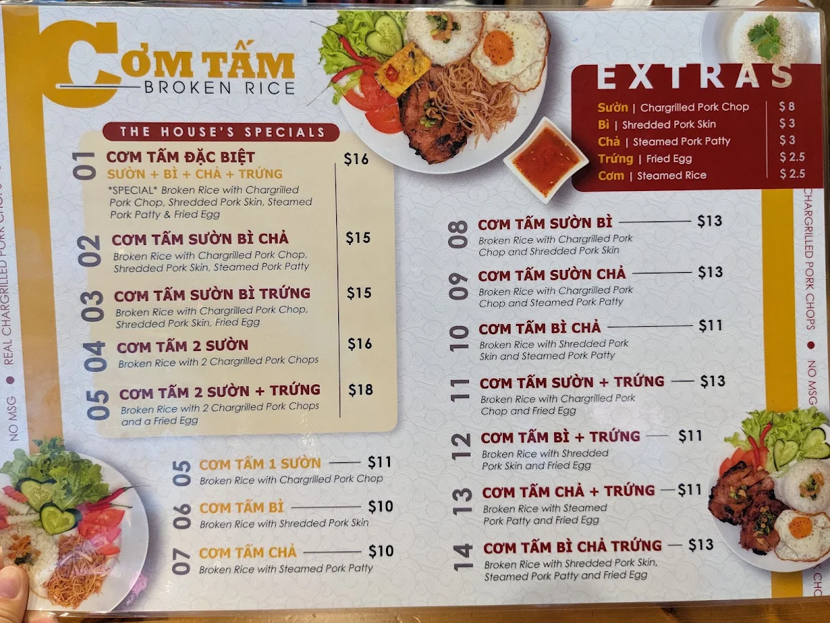 Menu, Com Tam Saigon