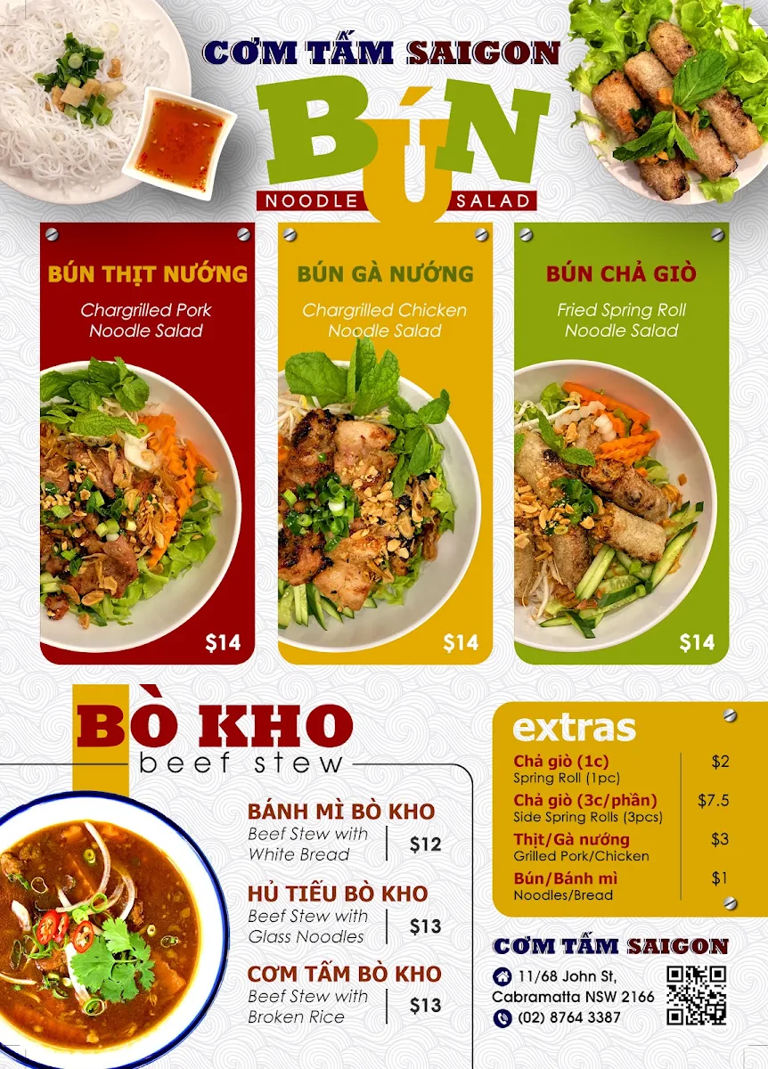 Menu, Com Tam Saigon