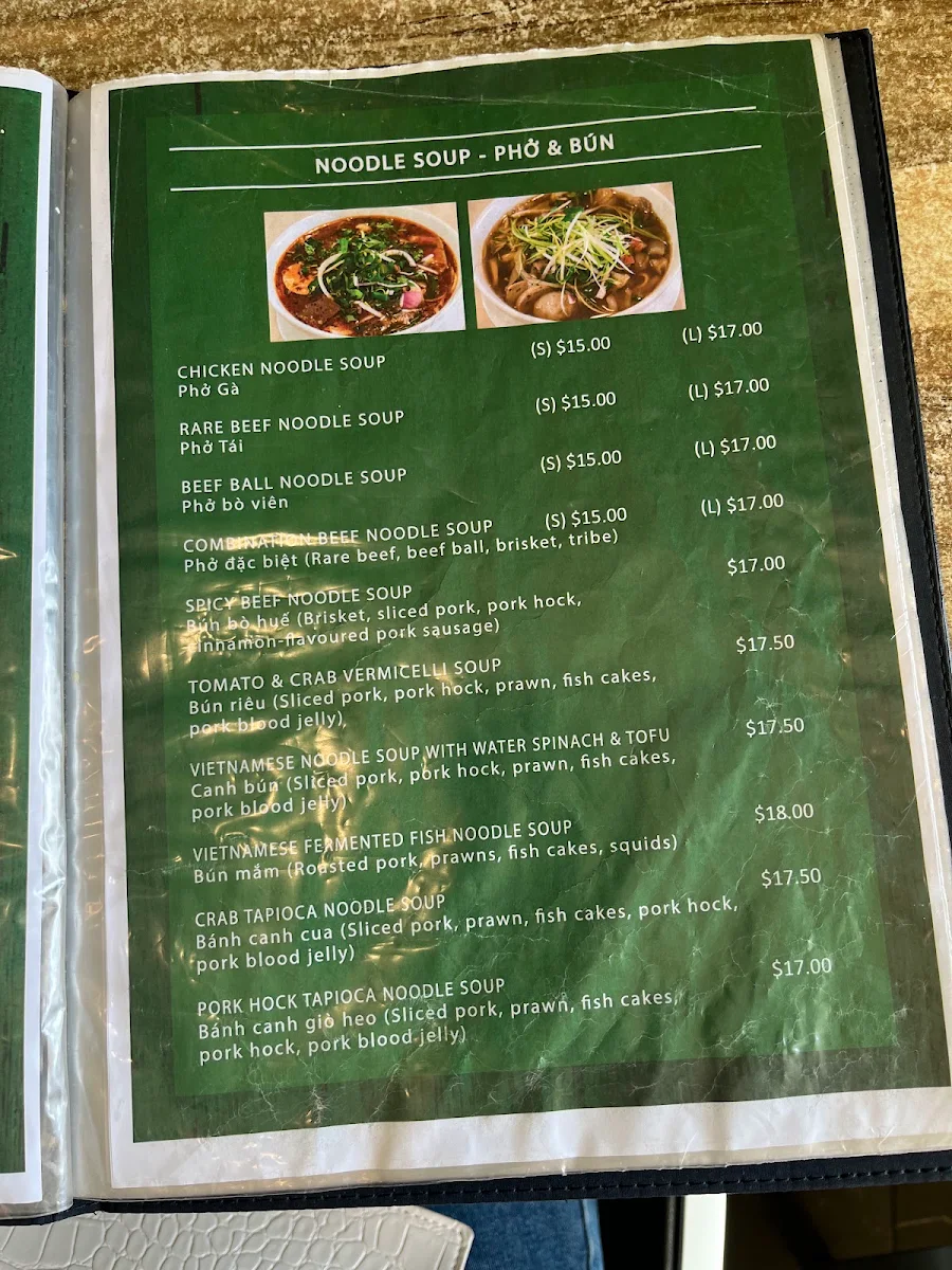 Menu, Nhu Lan On Hanson