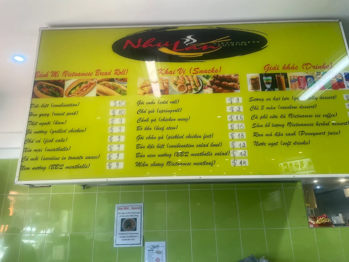 Menu, Nhu Lan On Hanson