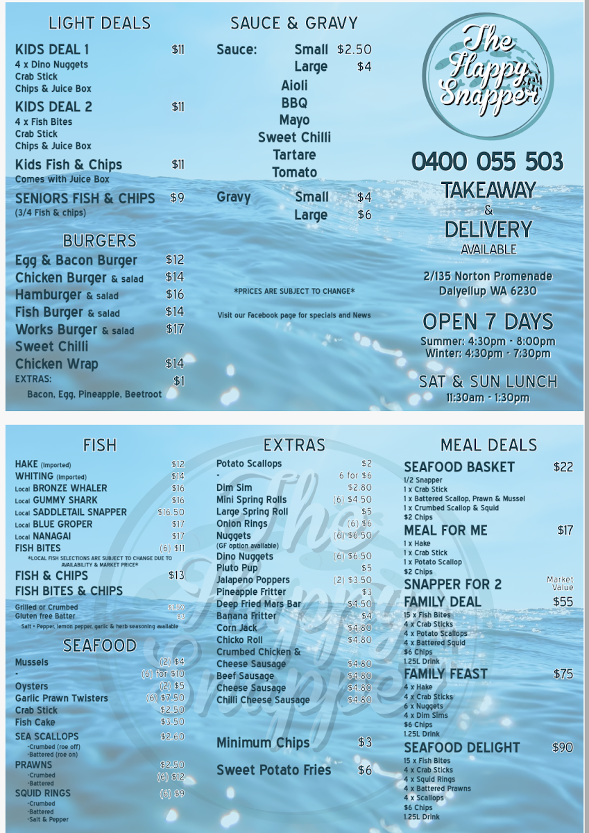 Menu photo 1