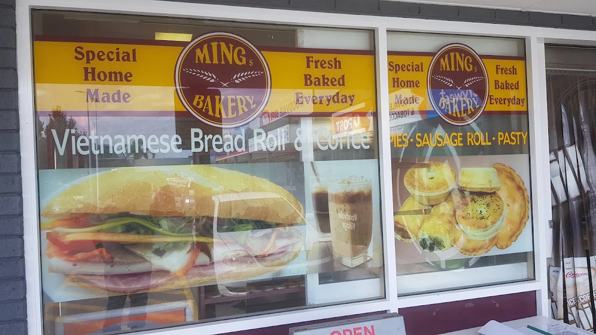 Menu, Ming's Bakery