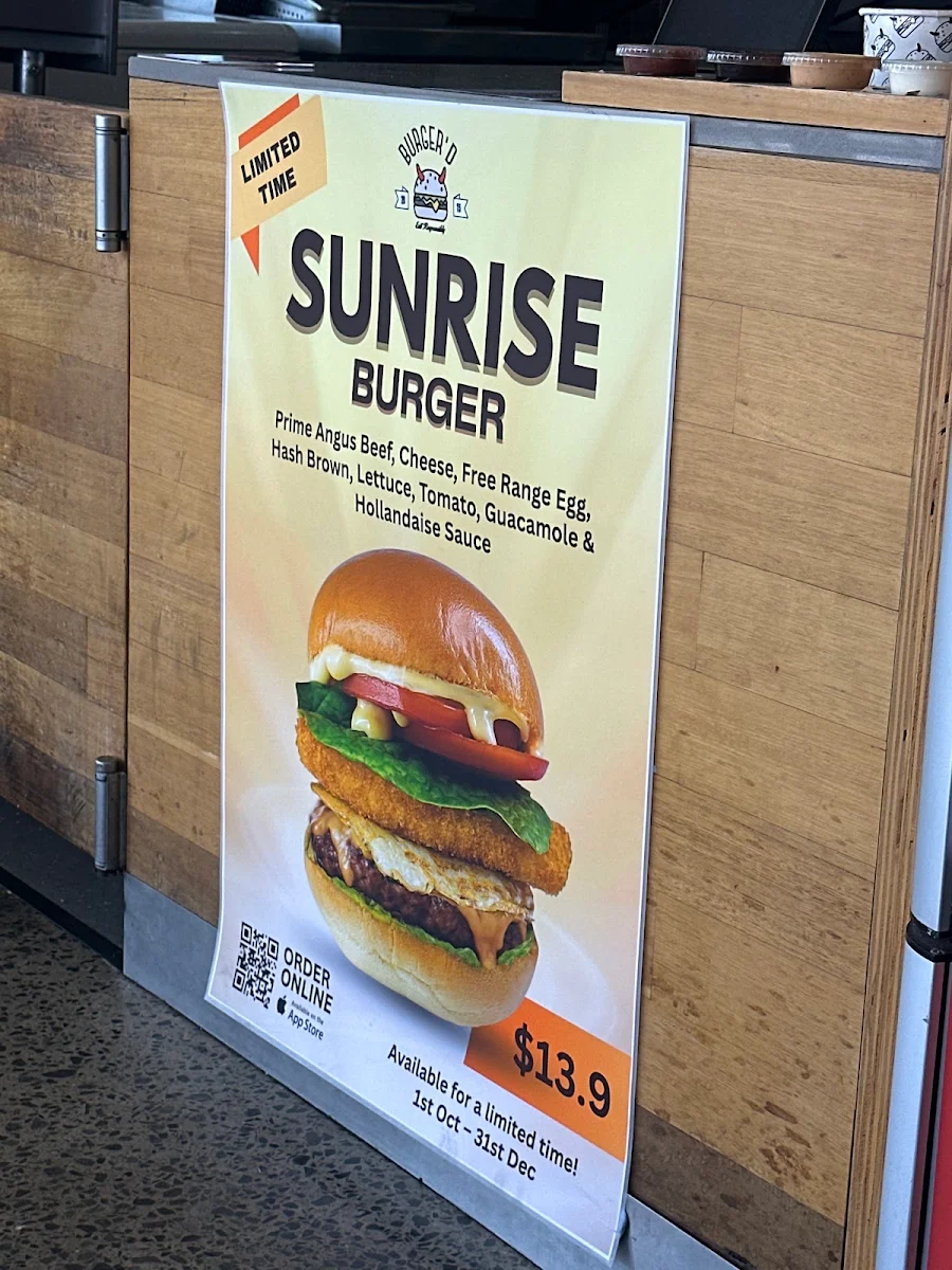 Menu, Burger’D Ashmore