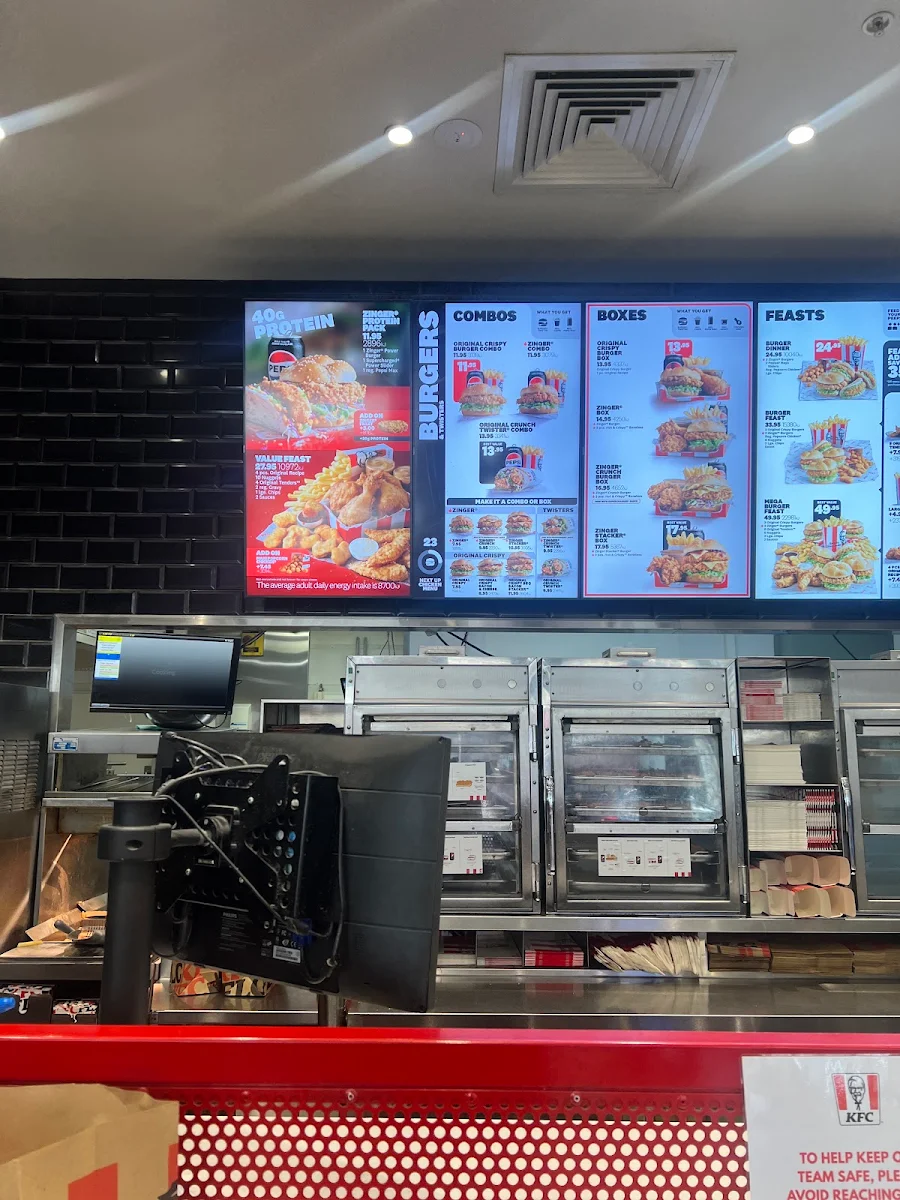 Menu, KFC Pulteney Street
