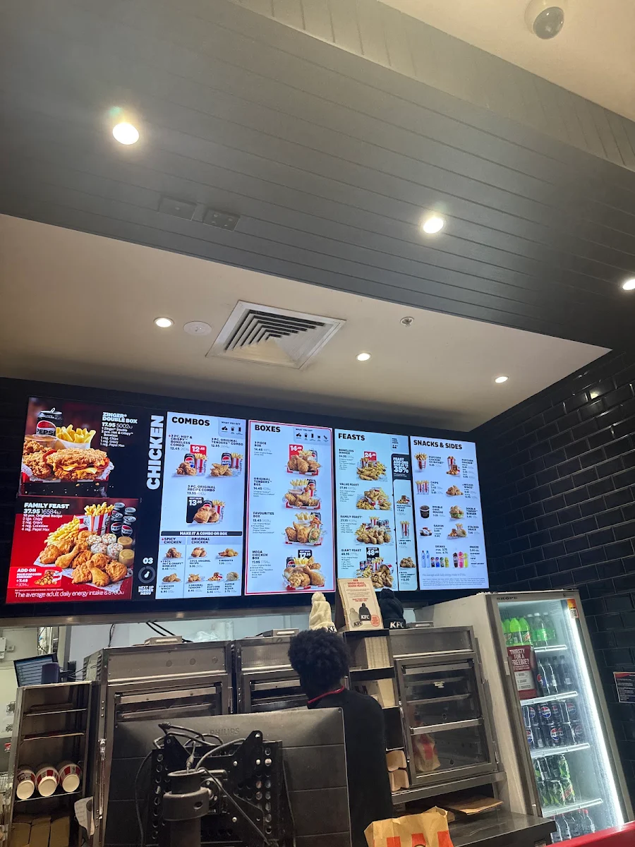 Menu, KFC Pulteney Street