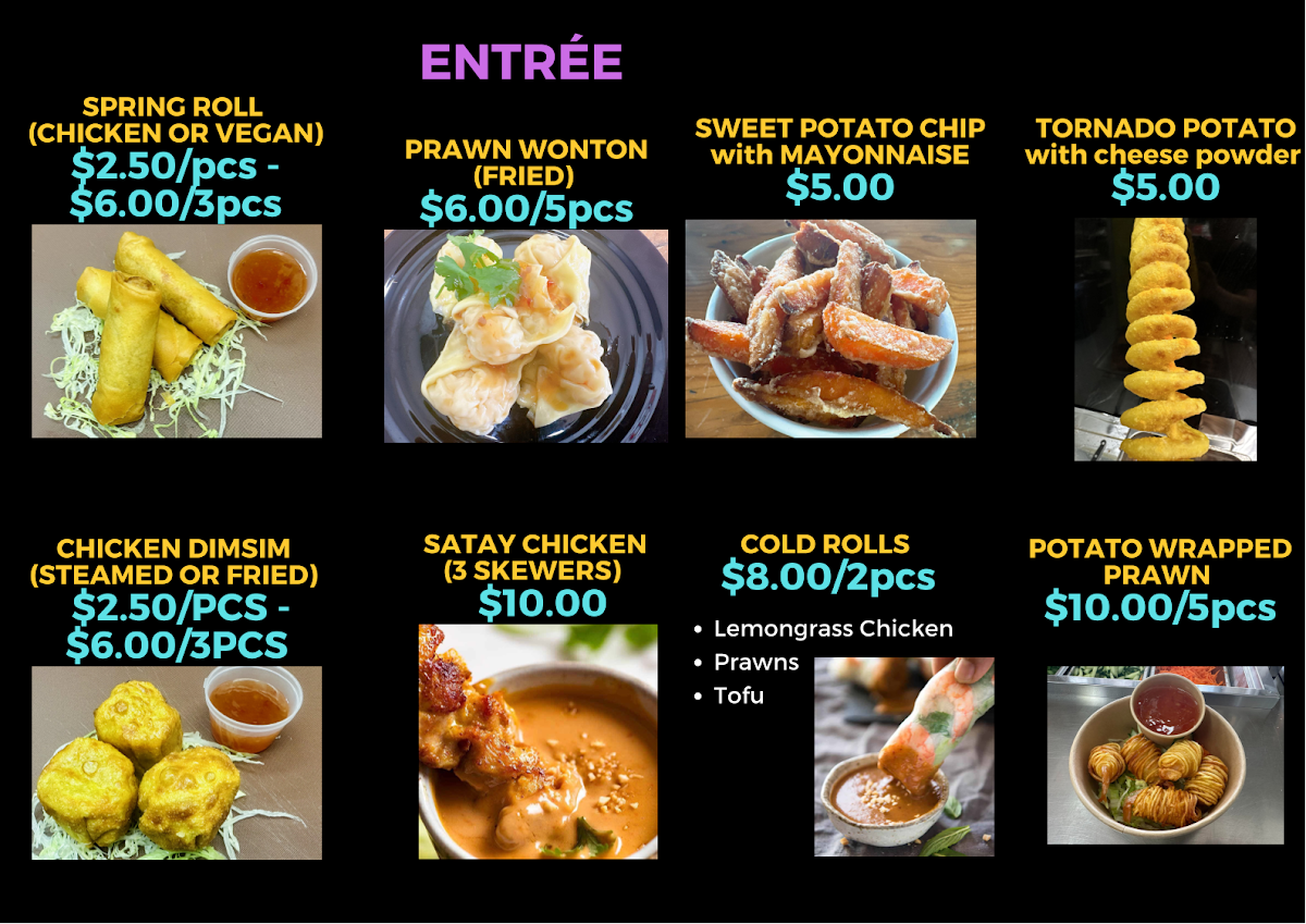 Menu, Taste Banh Mi - Woodcroft