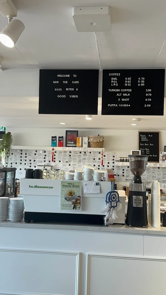 Menu, No9 The Cafe