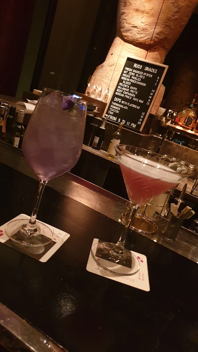 Menu, Ru-Co Bar