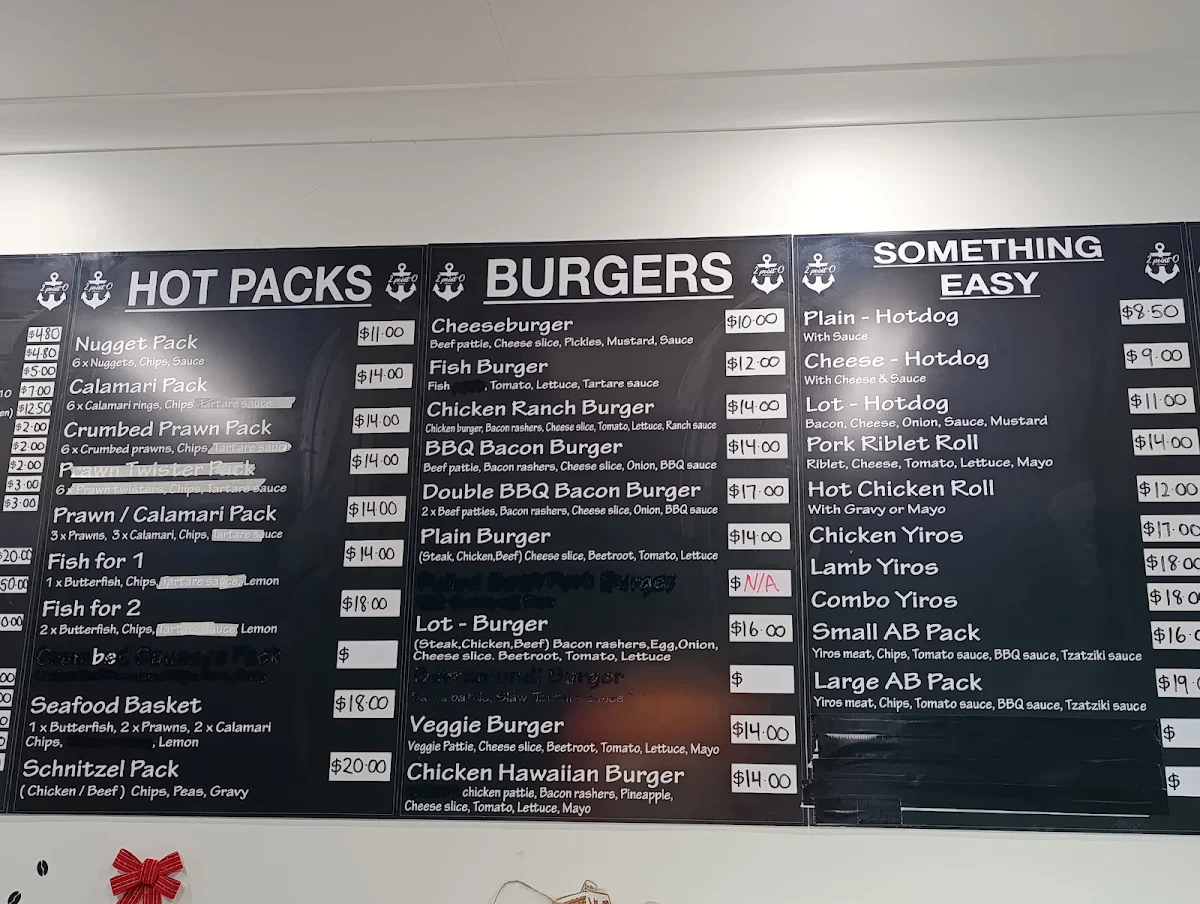 Menu, George street kitchen