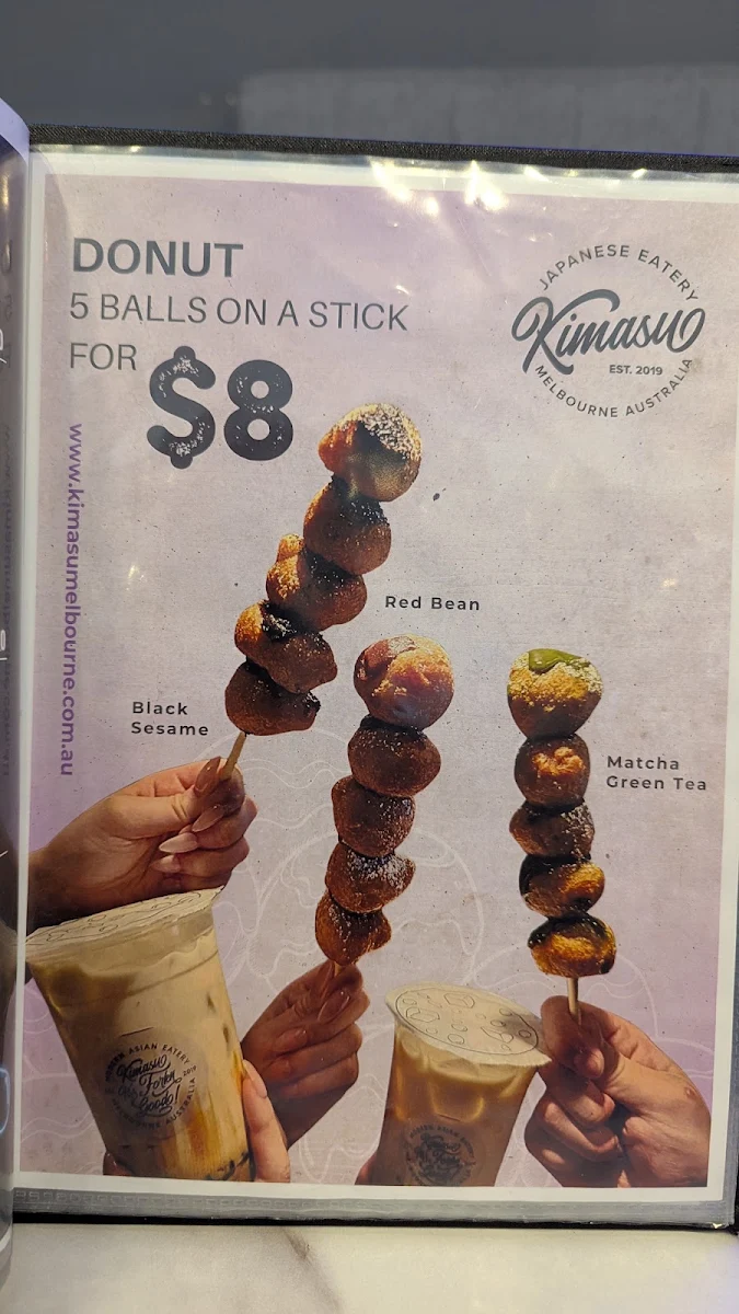 Menu, Kimasu