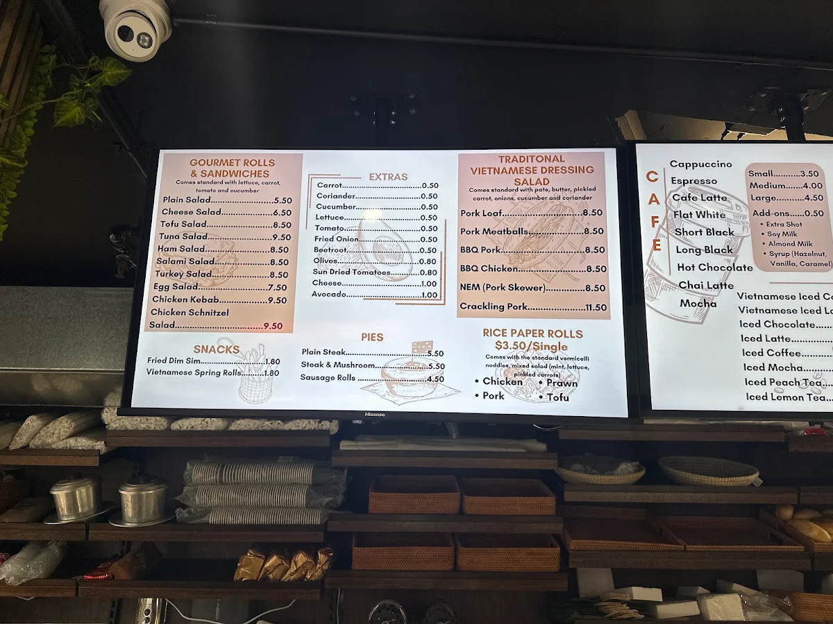 Menu, N.Lee Bakery & Cafe
