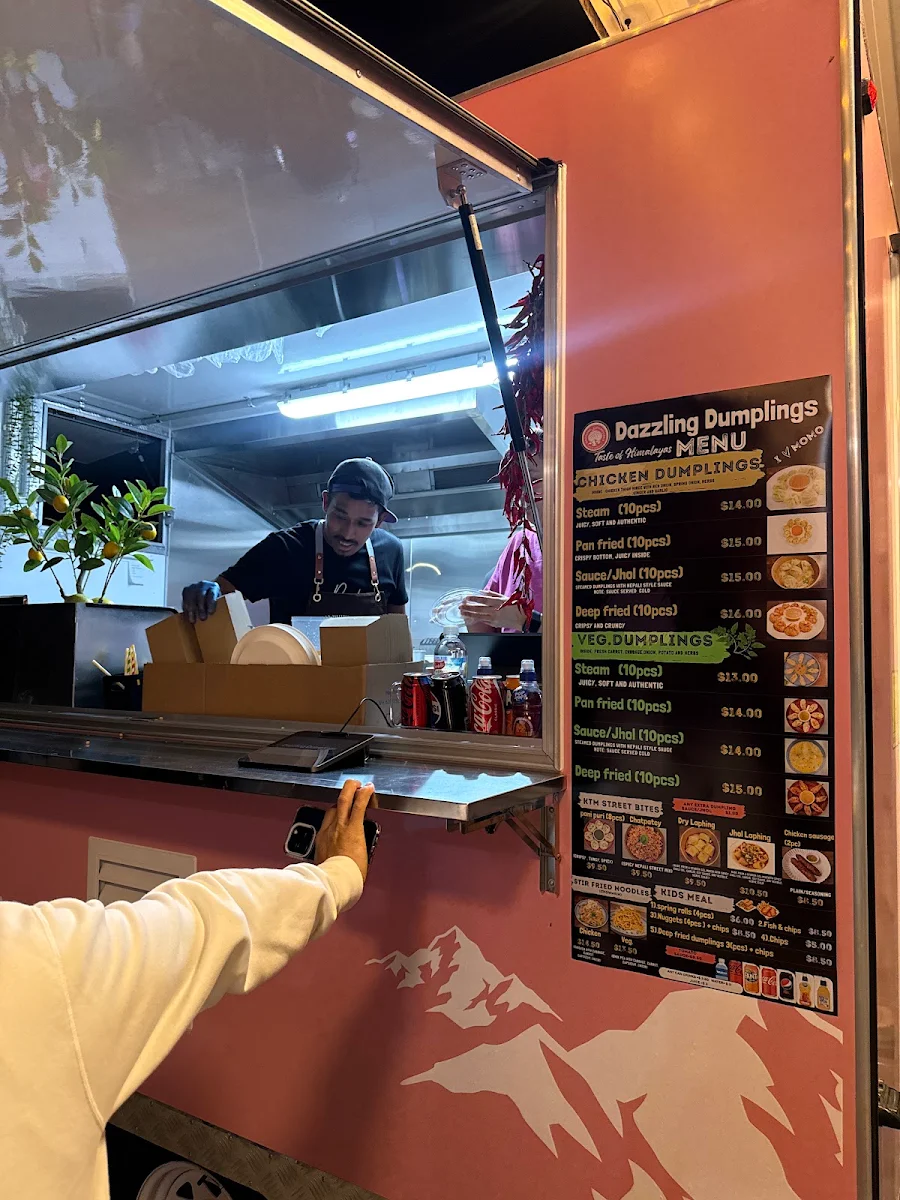 Menu, Dazzling Dumplings ( Food truck)