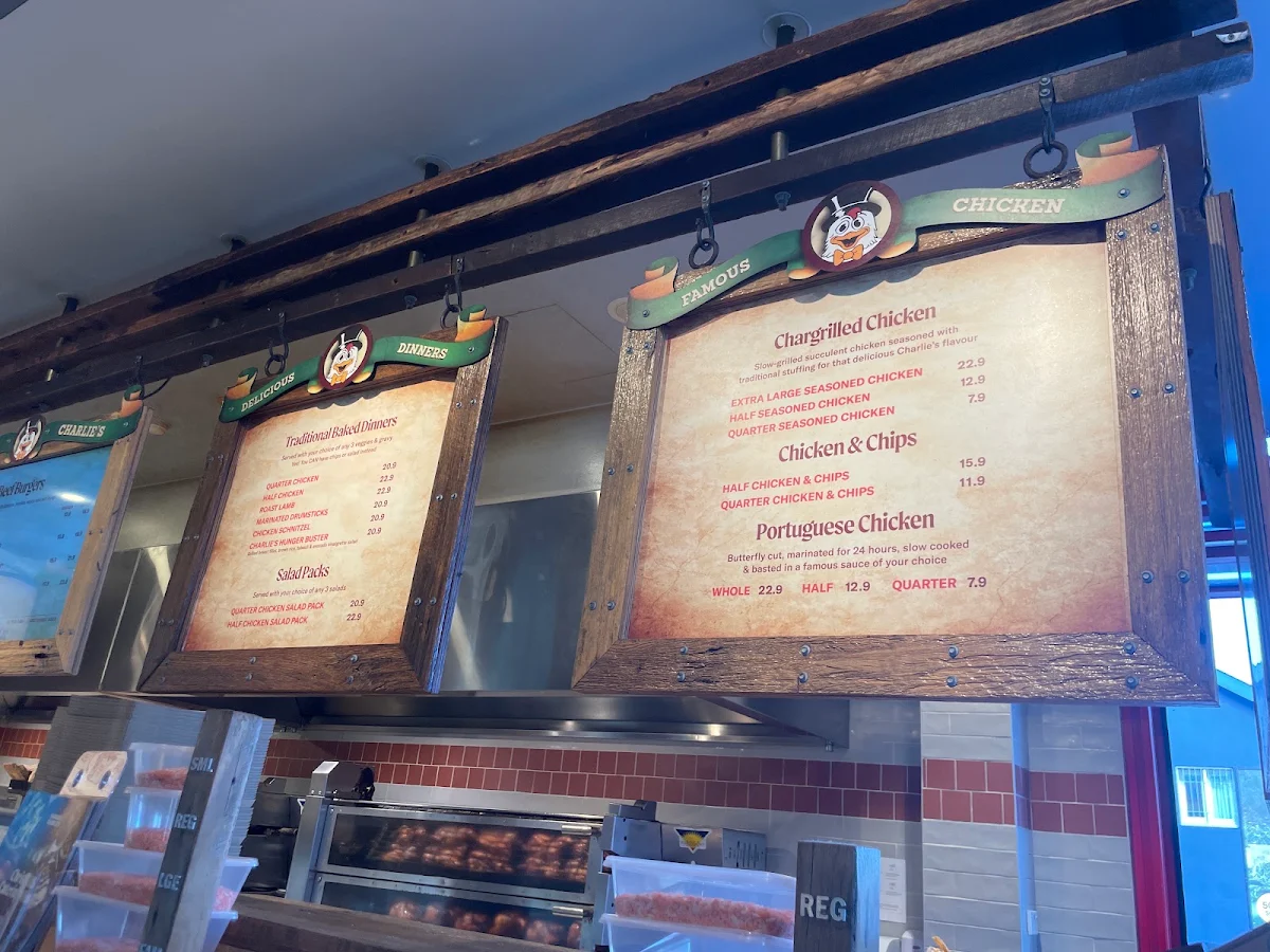 Menu, Chargrill Charlie’s Coogee