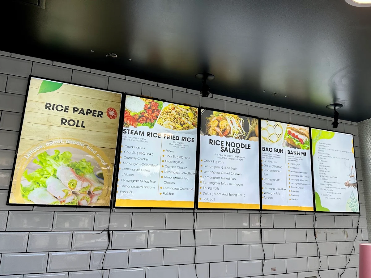 Menu, Little Viet Cafe