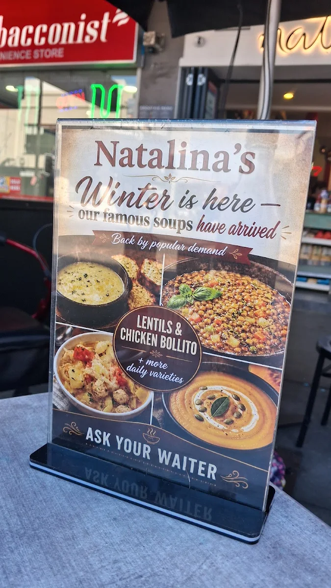 Menu, Natalina