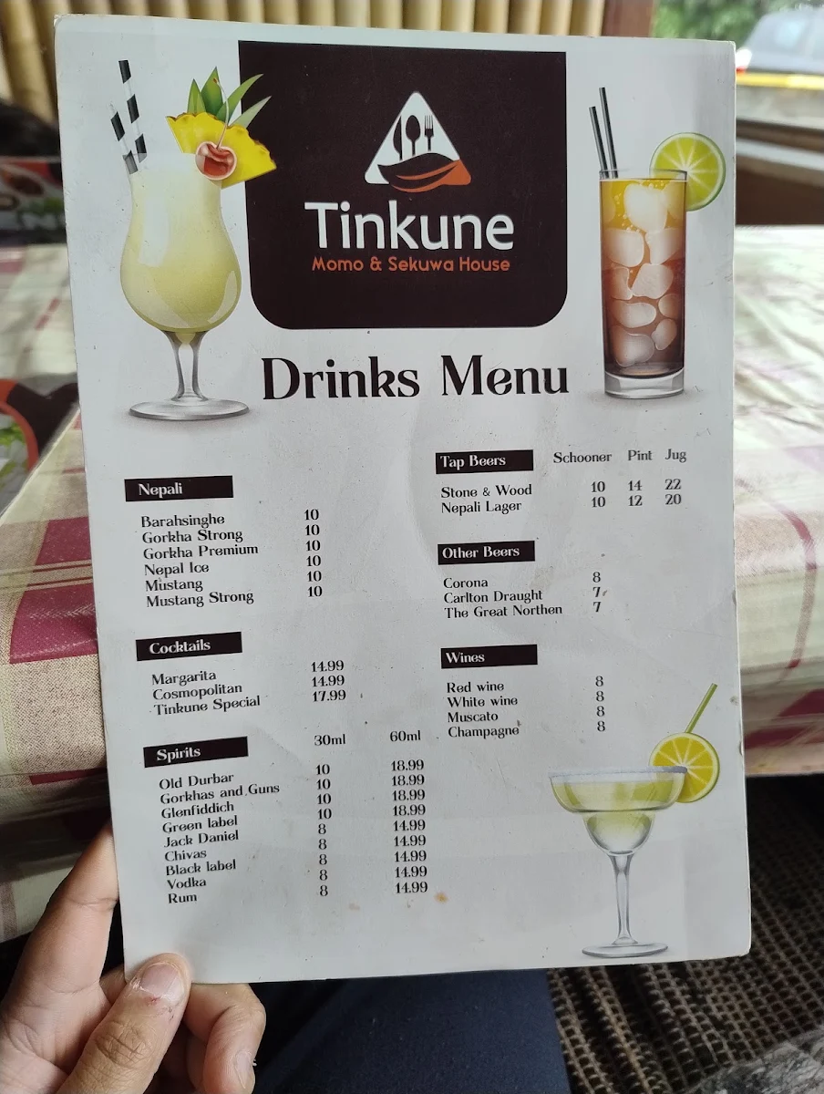 Menu, Tinkune Momo & Sekuwa House