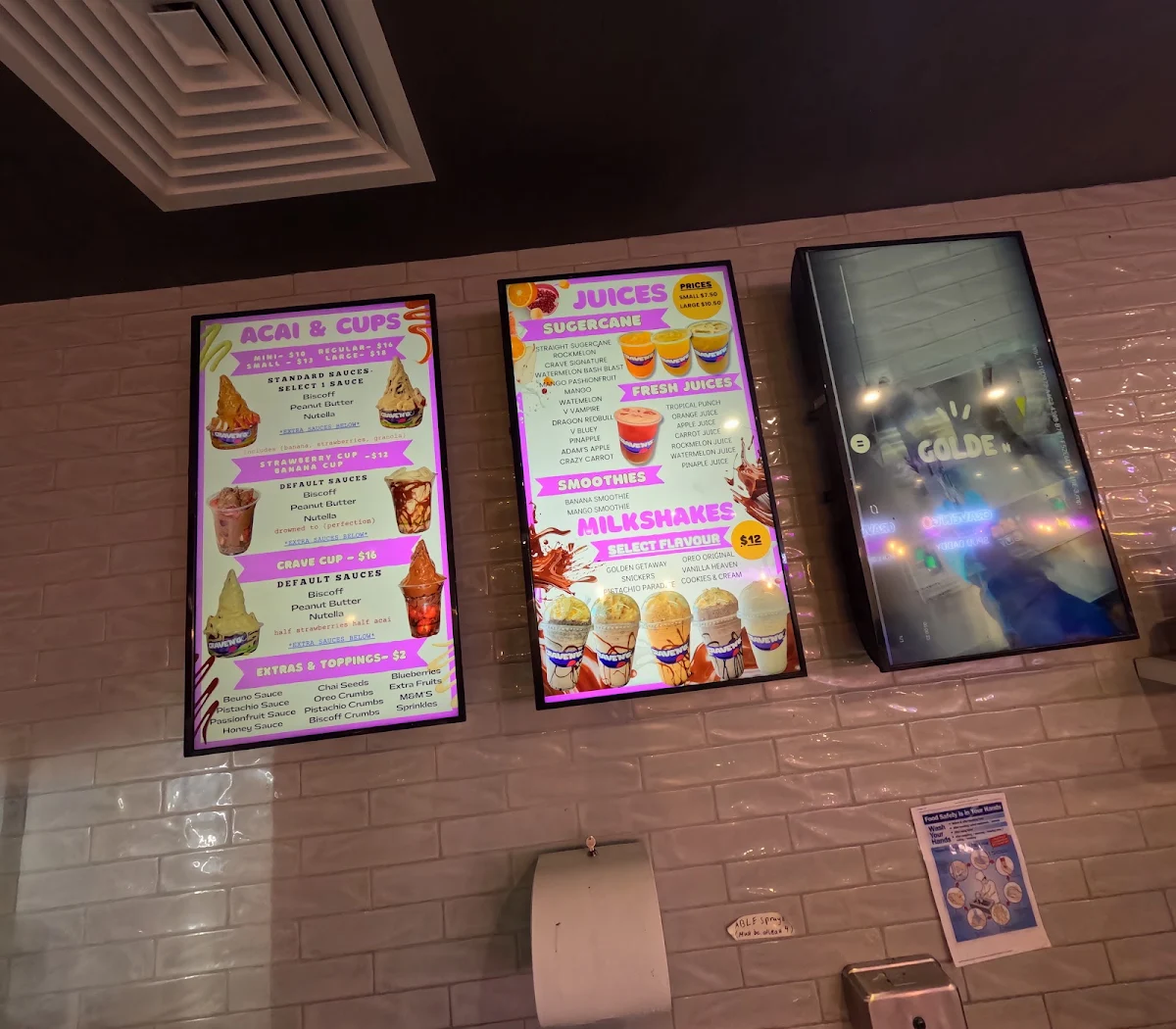 Menu, Crave N Go Roxburgh Park
