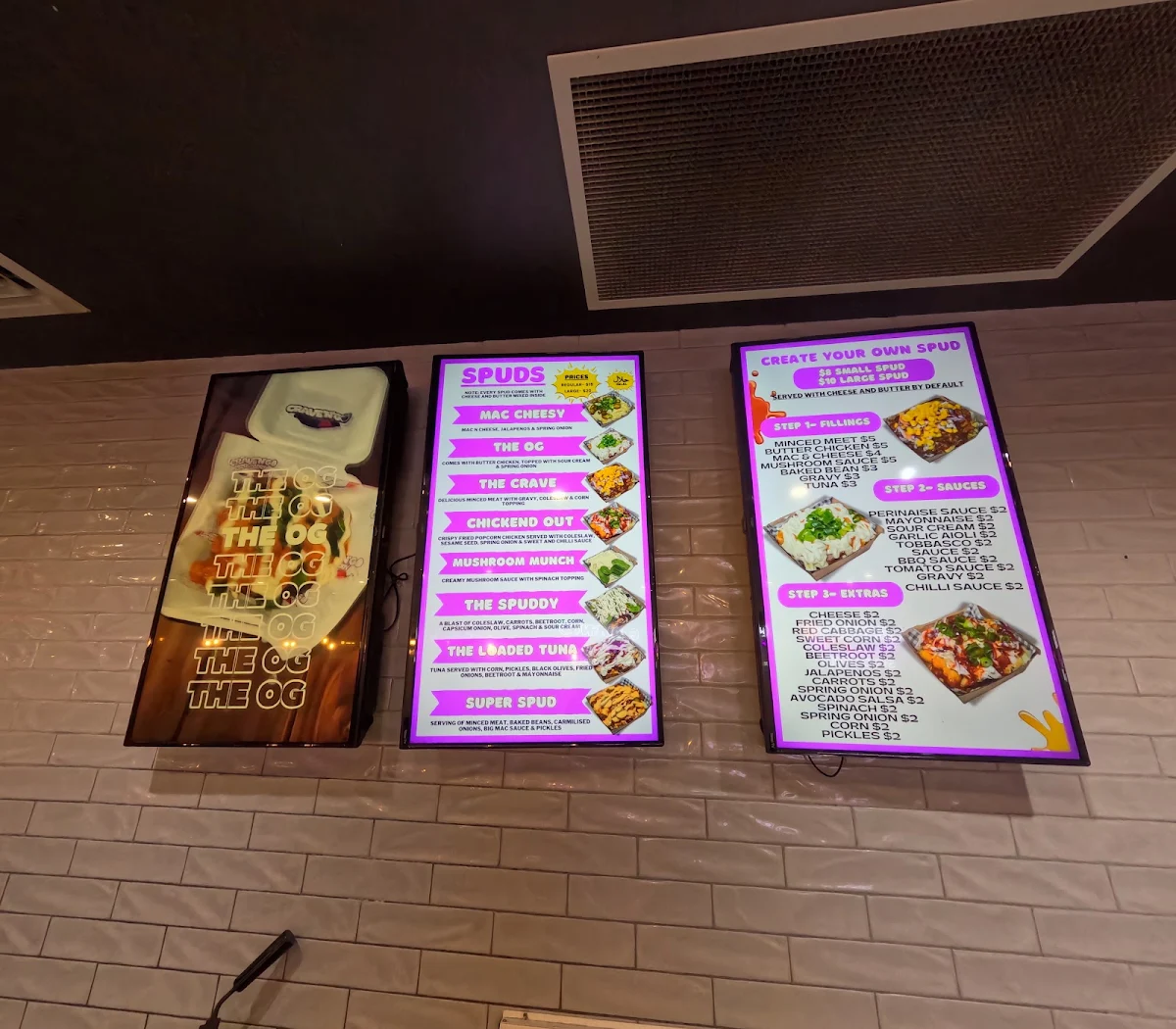 Menu, Crave N Go Roxburgh Park
