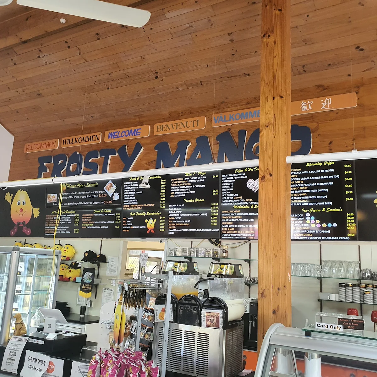 Menu, Frosty Mango