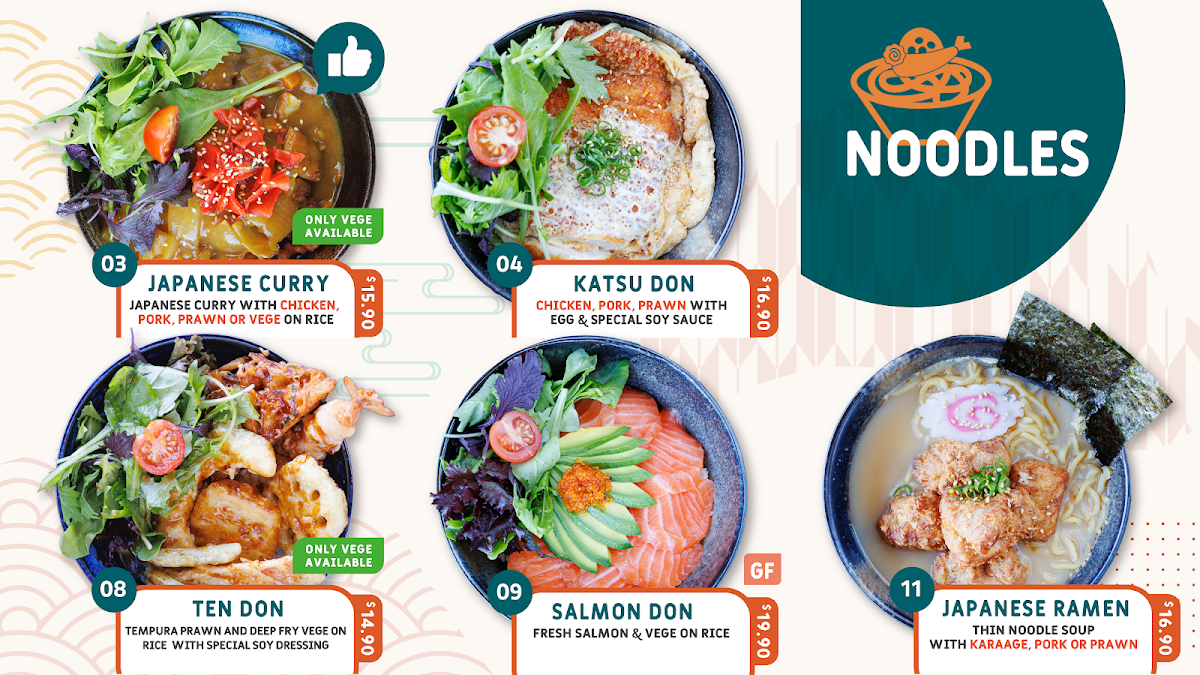 Menu, Sushi On Coorparoo