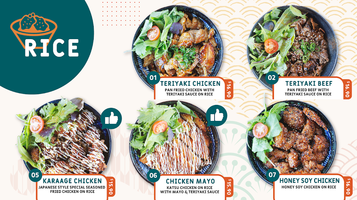 Menu, Sushi On Coorparoo