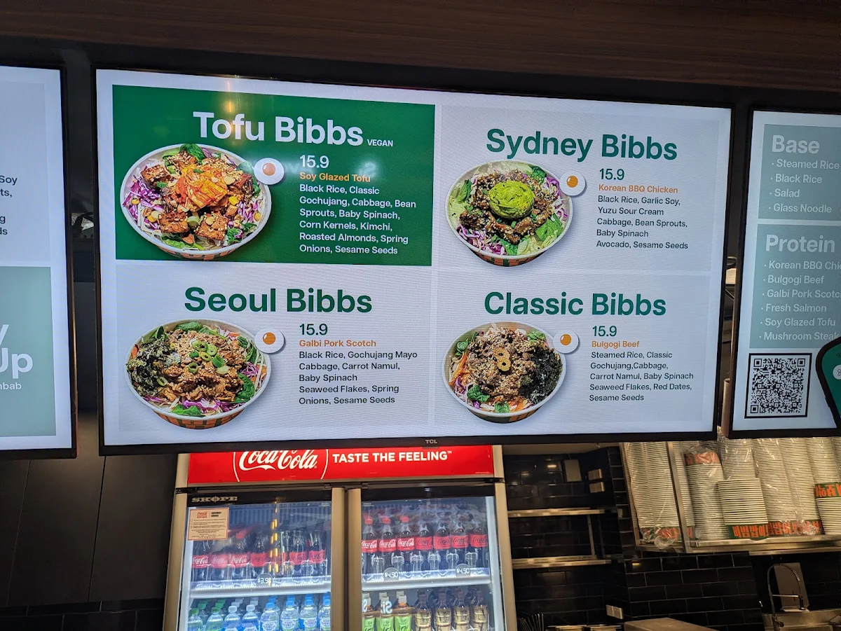 Menu, Bibbs
