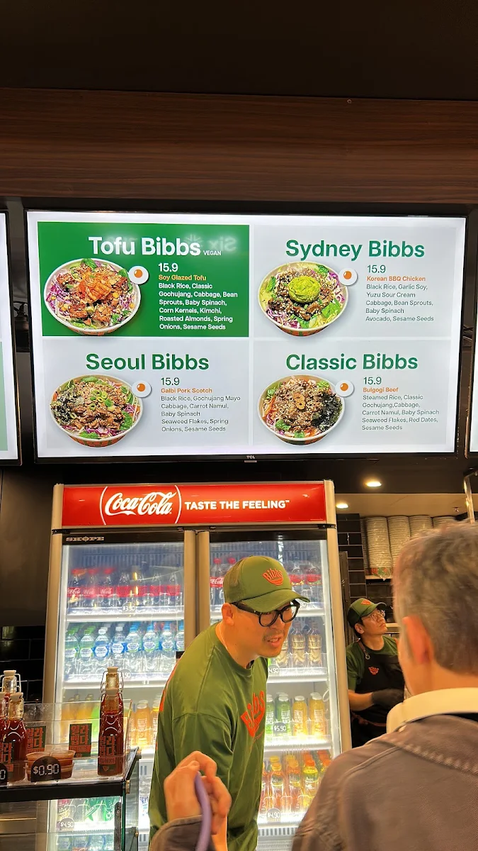 Menu, Bibbs