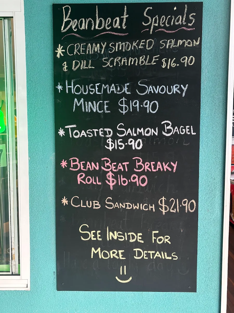 Menu, Bean Beat