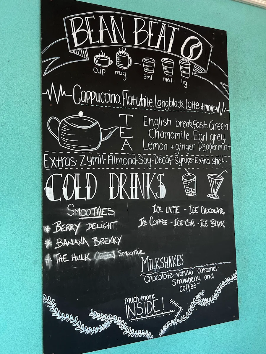 Menu, Bean Beat