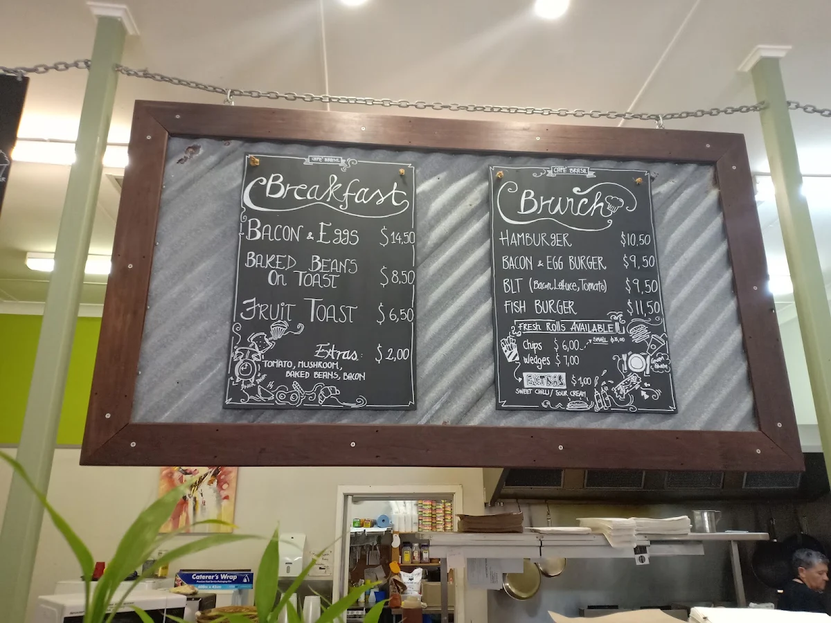 Menu, Café Brasil