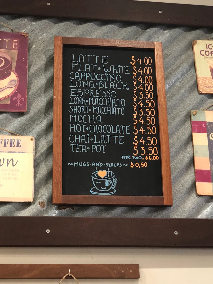 Menu, Café Brasil