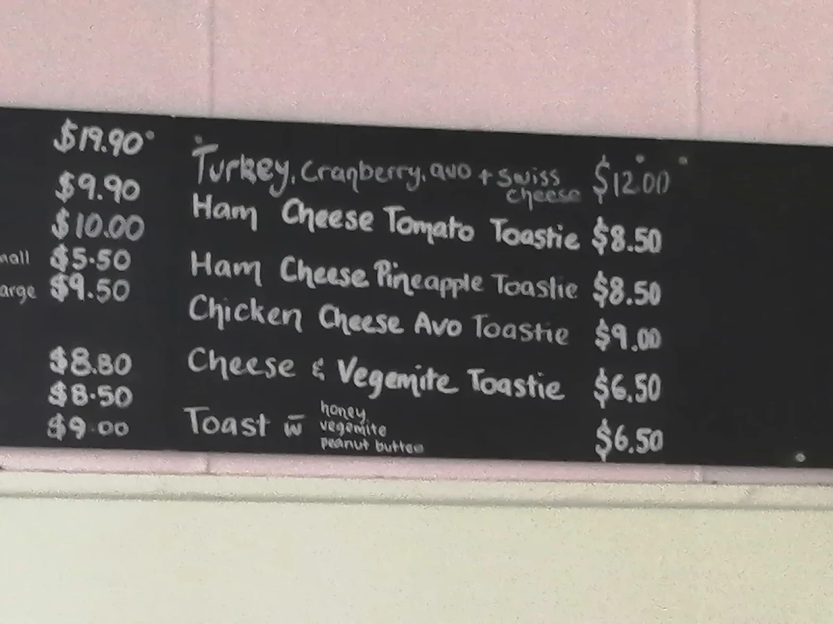 Menu, Hartley House Cafe