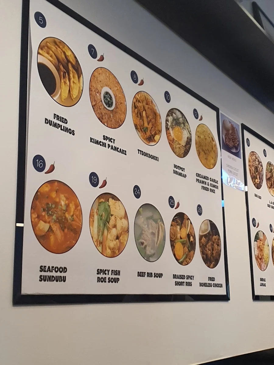 Menu, Samwon Garden Korean Restaurant