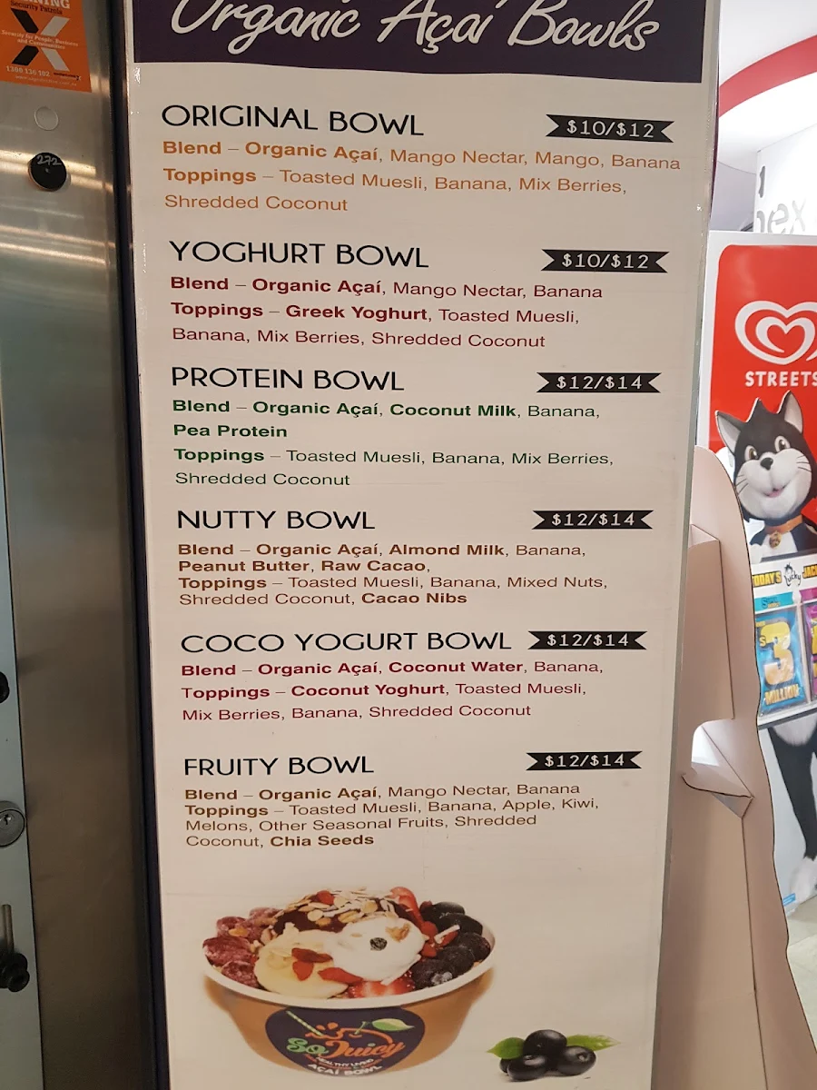 Menu, So Juicy