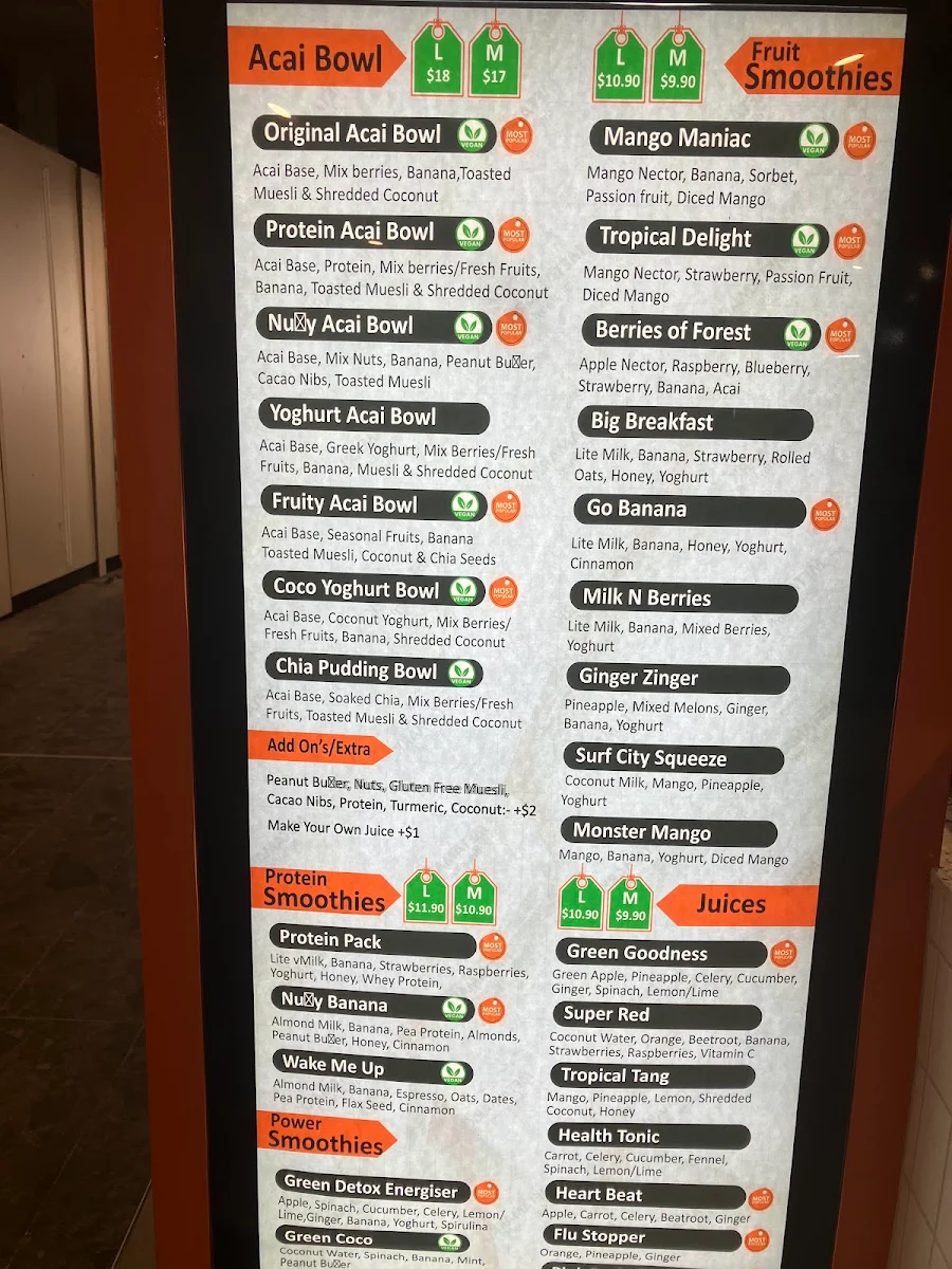 Menu, So Juicy
