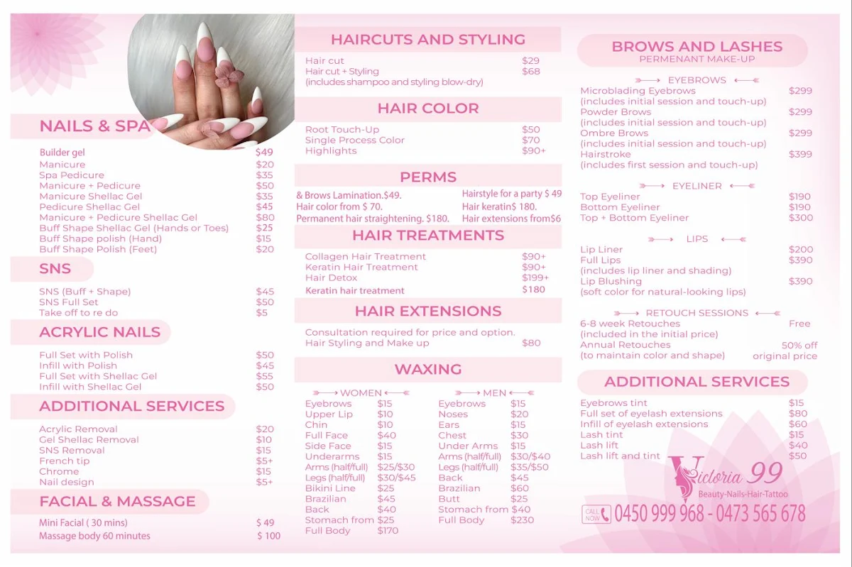 Menu, Establishment Precinct