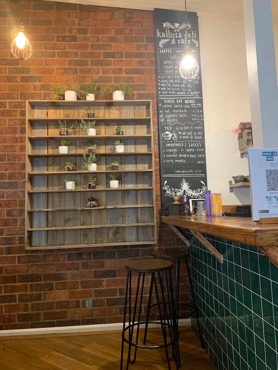 Menu, Kallista Deli Cafe