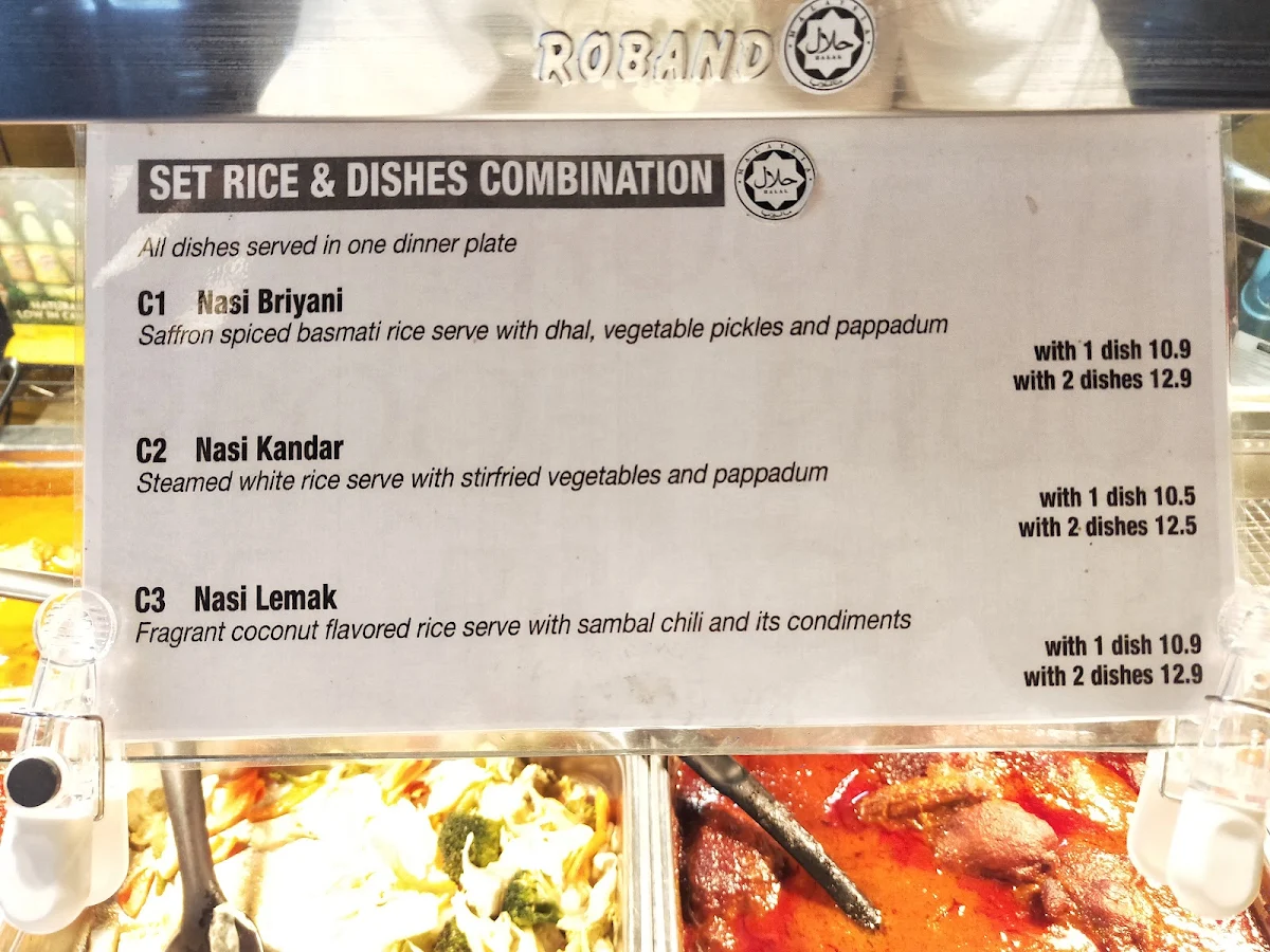 Menu, Makan² Cafe