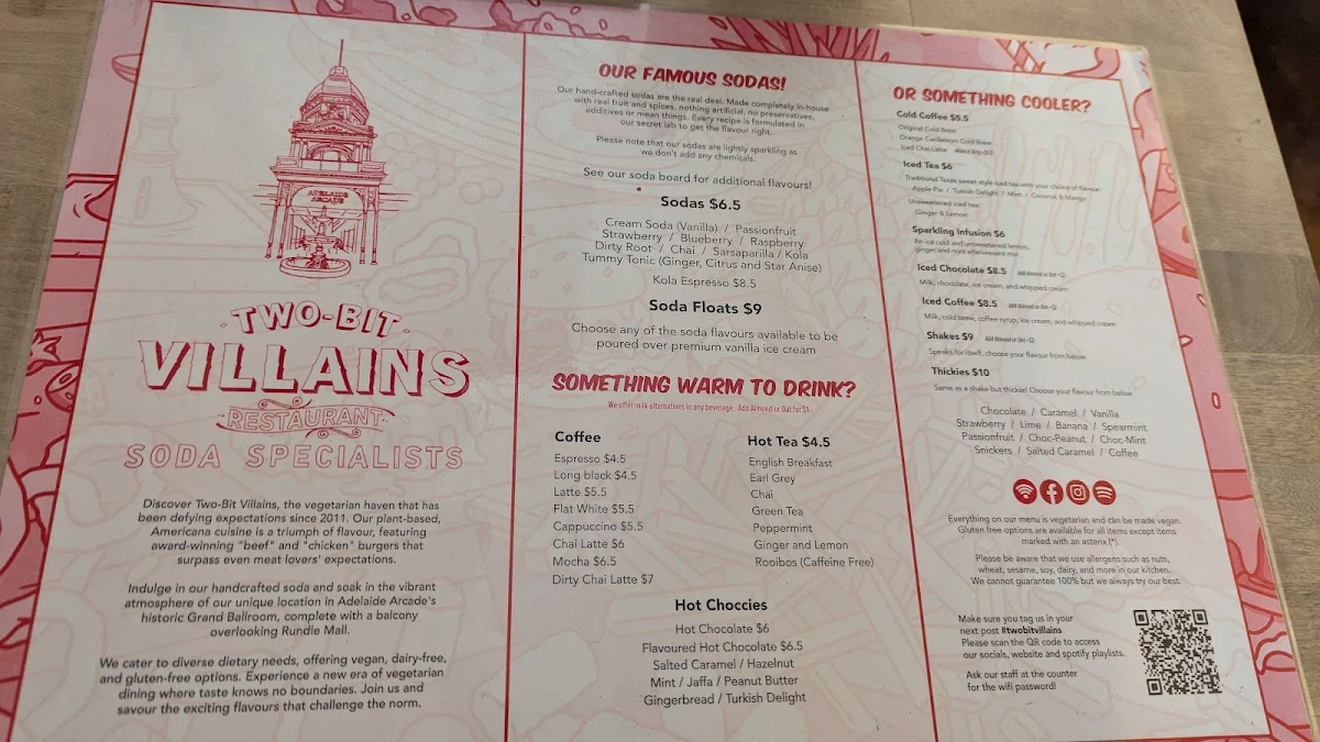 Menu, Two-Bit Villains