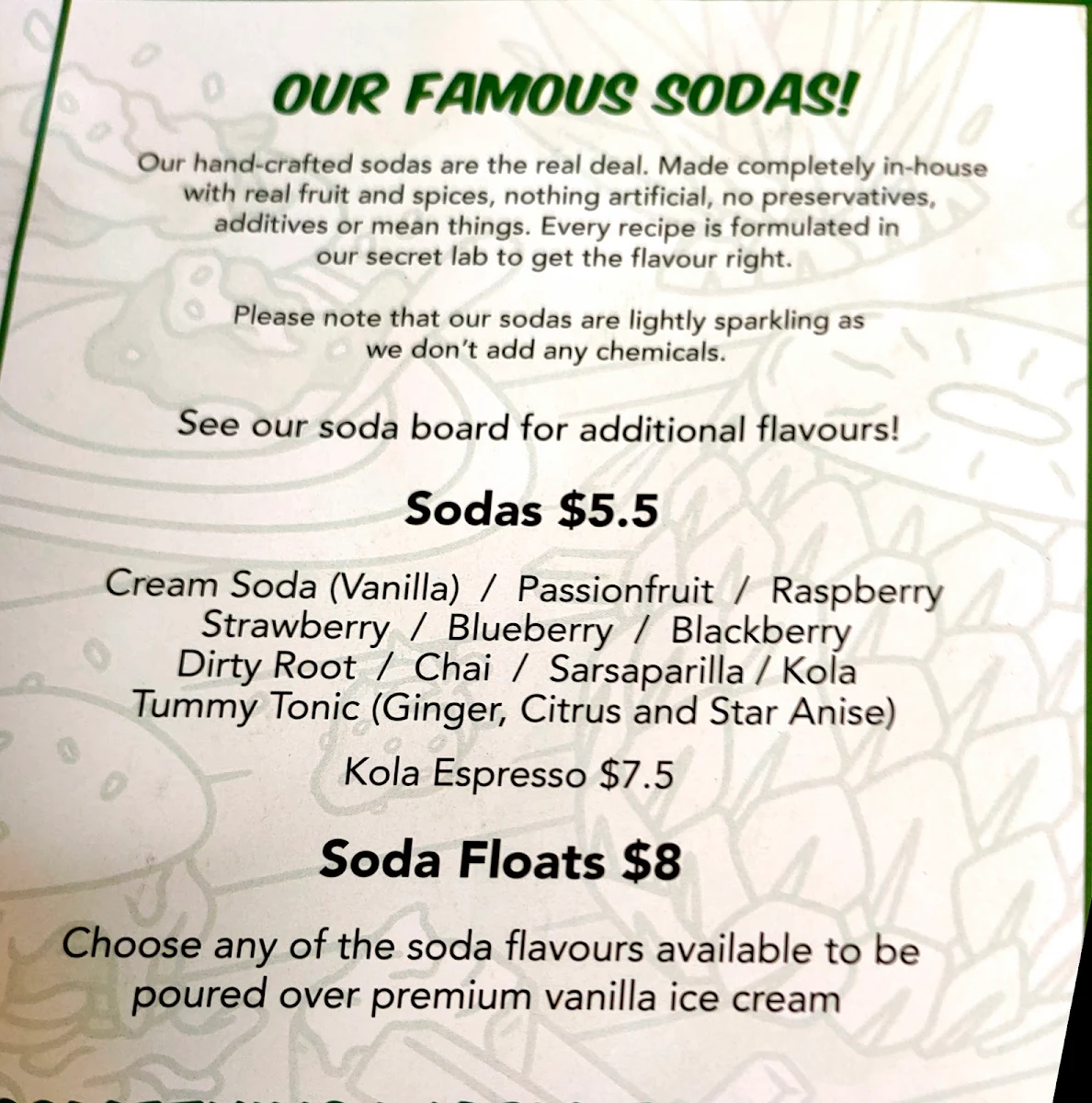 Menu, Two-Bit Villains