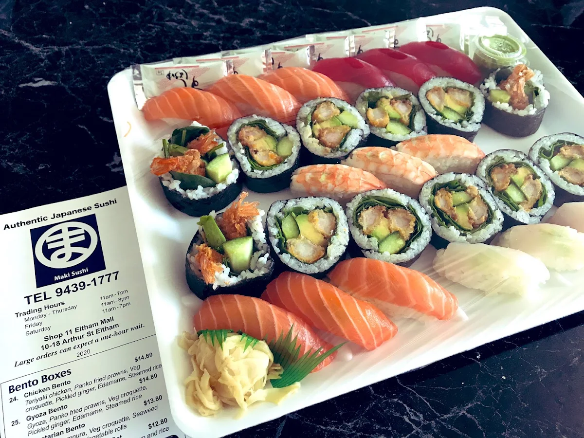 Menu, Maki Sushi
